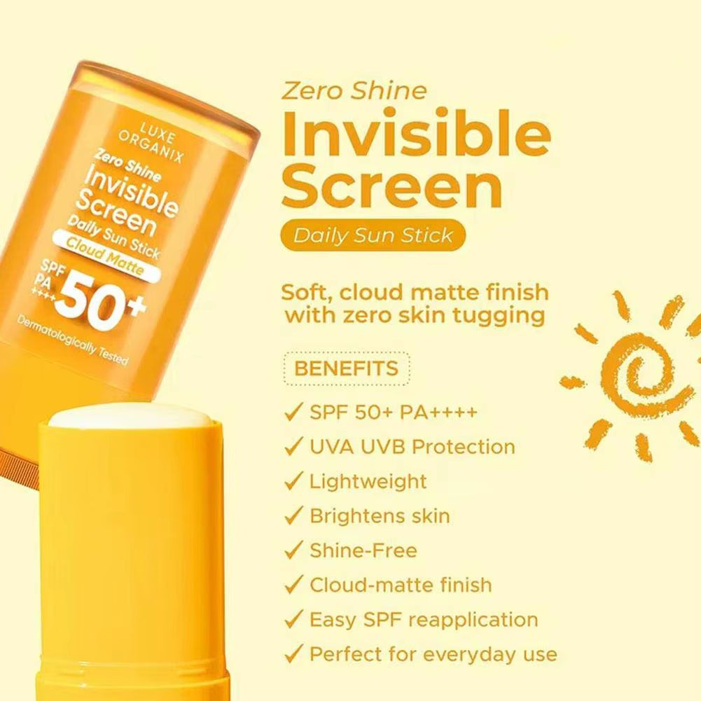 LUXE ORGANIX Organic Sunscreen Stick SPF50+ 17G Waterproof Sweatproof Moisturizing & Brightening Improves Dryness and Tightness