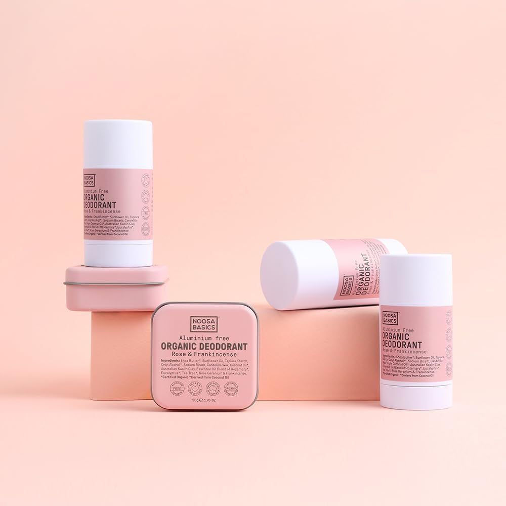 Rose and Frankincense Organic Deodorant Stick 60 G