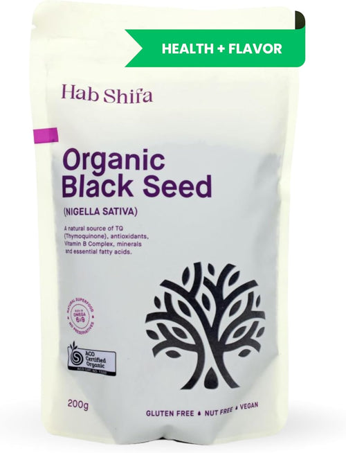 - Nigella Sativa Seeds, Organic Black Seeds or Kalonji Seeds, Pure Spice for Extra Flavor and Aroma- Whole Black Cumin Seed Packet 200G