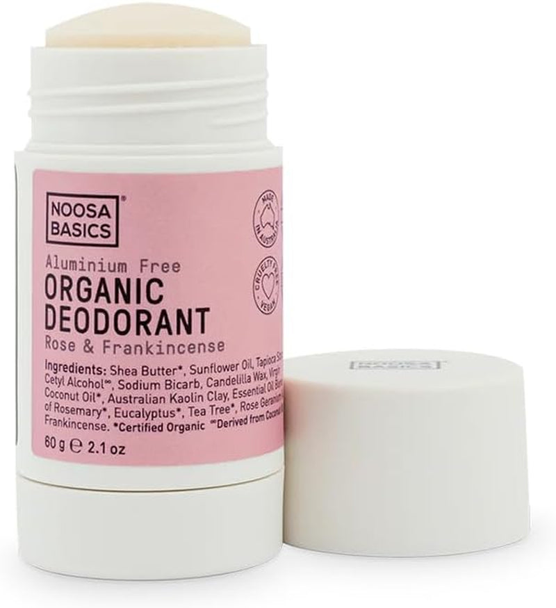 Rose and Frankincense Organic Deodorant Stick 60 G