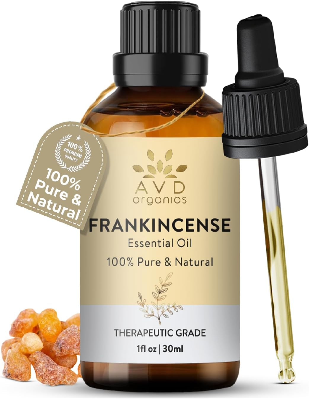 Frankincense Essential Oil 30Ml | 100% Pure & Natural Steam-Distilled Boswellia Oil | for Diffuser, Candle Making, Soap & Home Fragrance | 1 Fl. Oz