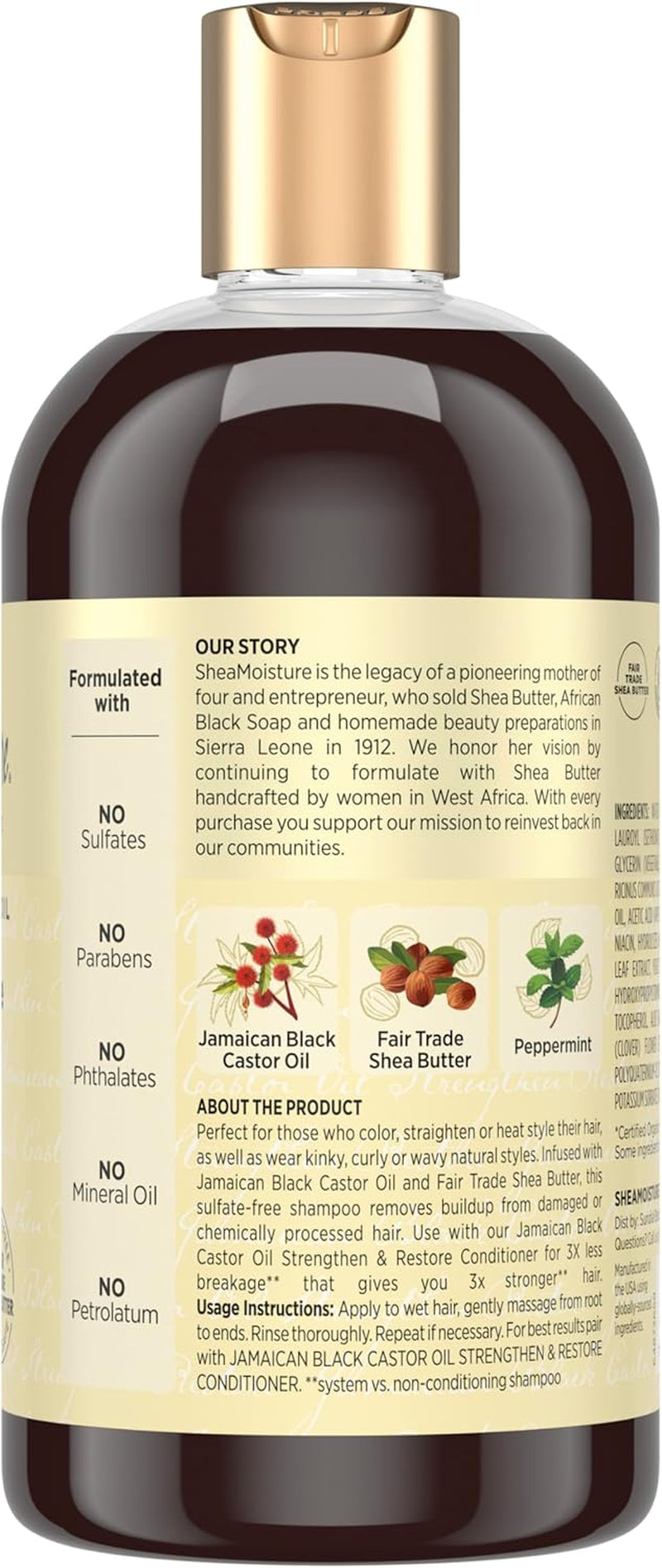 Jamaican Black Castor Oil Strengthen and Restore Shampoo, 384 Ml