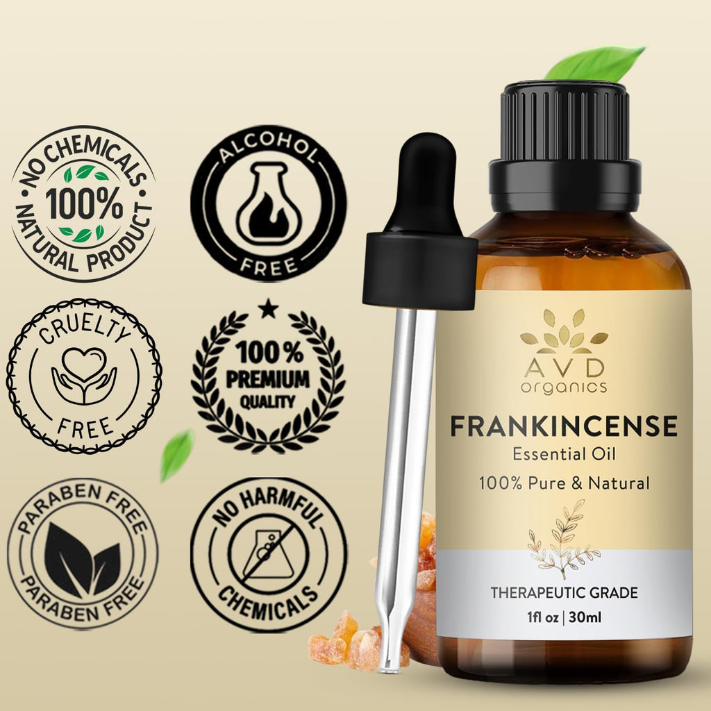 Frankincense Essential Oil 30Ml | 100% Pure & Natural Steam-Distilled Boswellia Oil | for Diffuser, Candle Making, Soap & Home Fragrance | 1 Fl. Oz