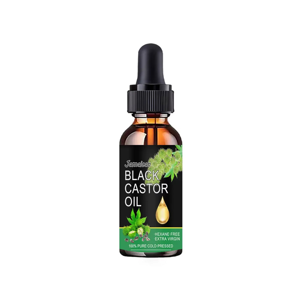 Black Castor Oil Healthy Organic Castor Oil Improves Hair Line Toughness Nourishes the Body Skin Hair Massage Moisturizing 60Ml