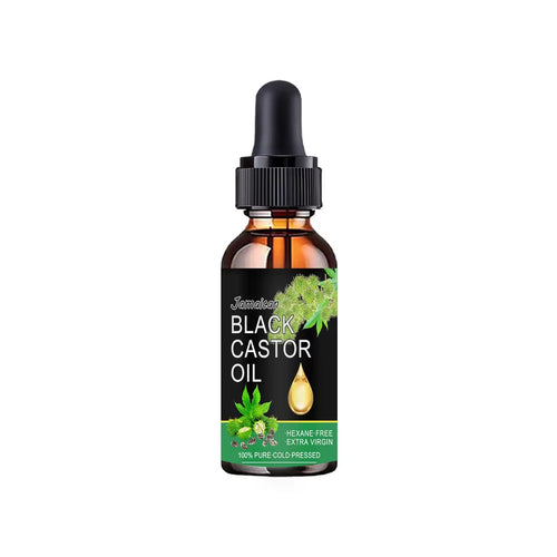 Black Castor Oil Healthy Organic Castor Oil Improves Hair Line Toughness Nourishes the Body Skin Hair Massage Moisturizing 60Ml