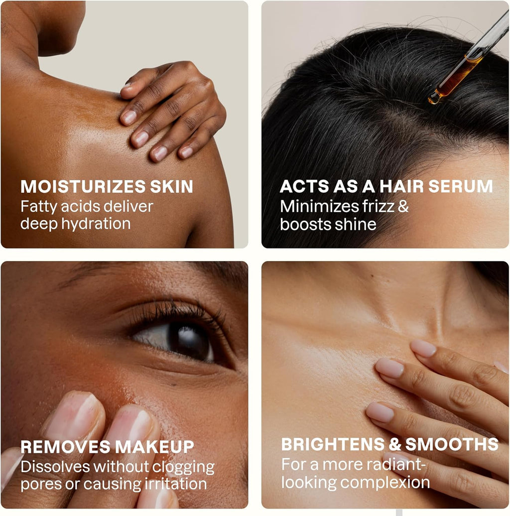 Organic Rosehip Seed Oil for Face, 100% Pure | Natural Cold Pressed Unrefined Non-Gmo | Carrier Oil for Skin, Hair & Nails