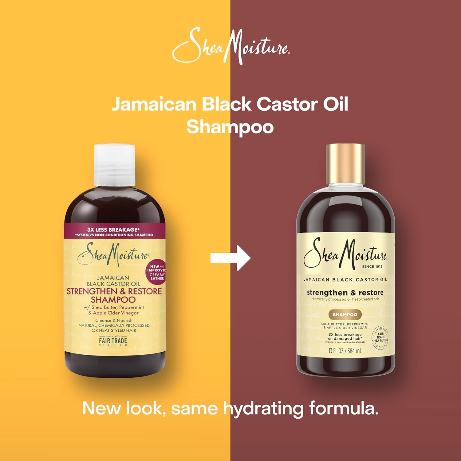 Jamaican Black Castor Oil Strengthen and Restore Shampoo, 384 Ml