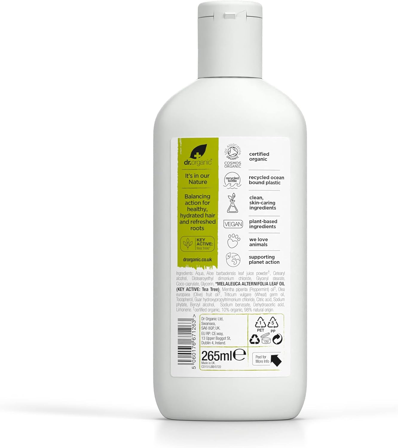 DR ORGANIC Conditioner Organic Tea Tree, 265Ml