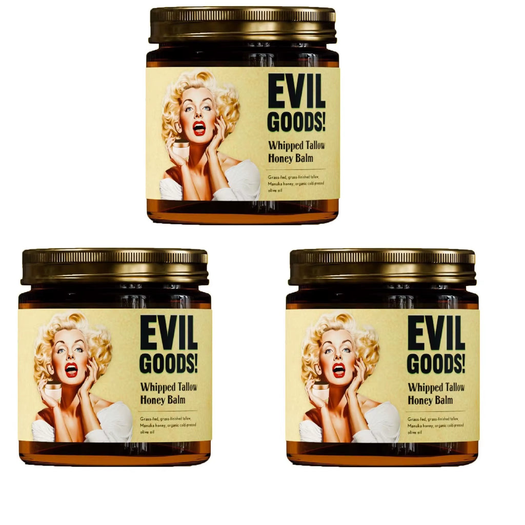 Whipped Beef Tallow Manuka Honey Balm for Skin & Face & Body Unscented Grass Fed Grass Finished Organic Face Cream Body Lotion