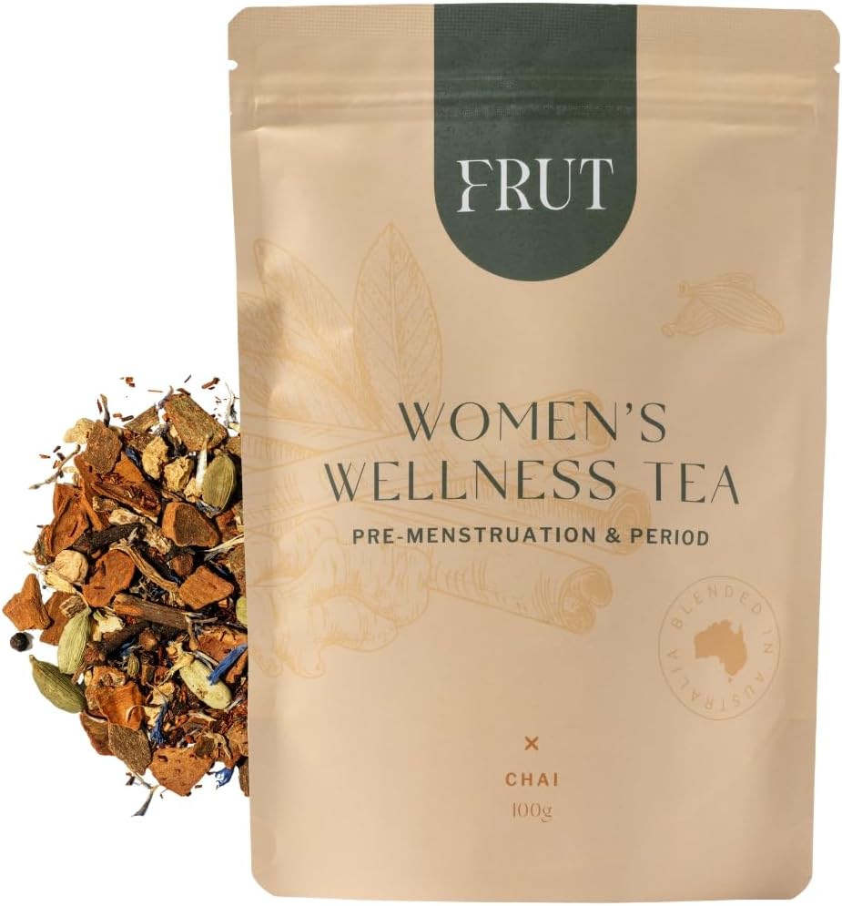 Period Tea | Organic Women’S Wellness Pre-Menstruation & Period Herbal Tea | Chai | Caffeine-Free | Supports Women’S Menstrual Cycle | 100G Loose Leaf