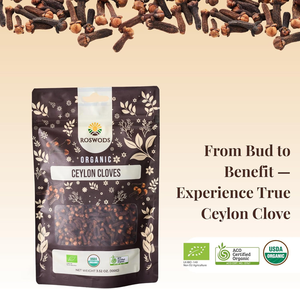 Australian Certified Organic Ceylon Whole Cloves - Aromatic & Fresh