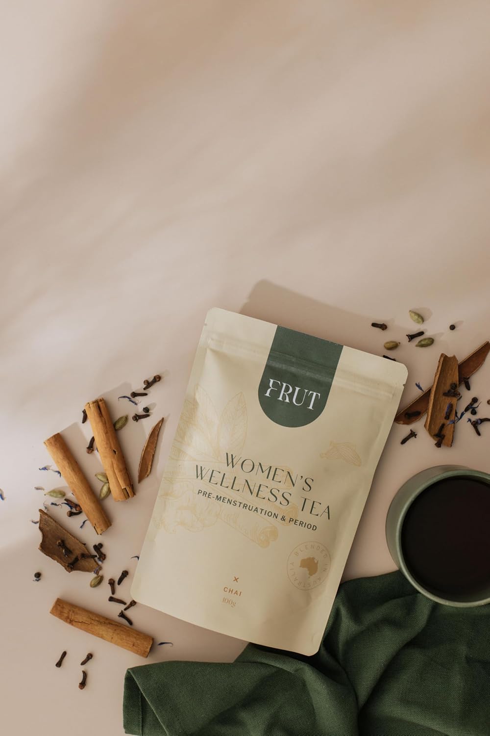 Period Tea | Organic Women’S Wellness Pre-Menstruation & Period Herbal Tea | Chai | Caffeine-Free | Supports Women’S Menstrual Cycle | 100G Loose Leaf