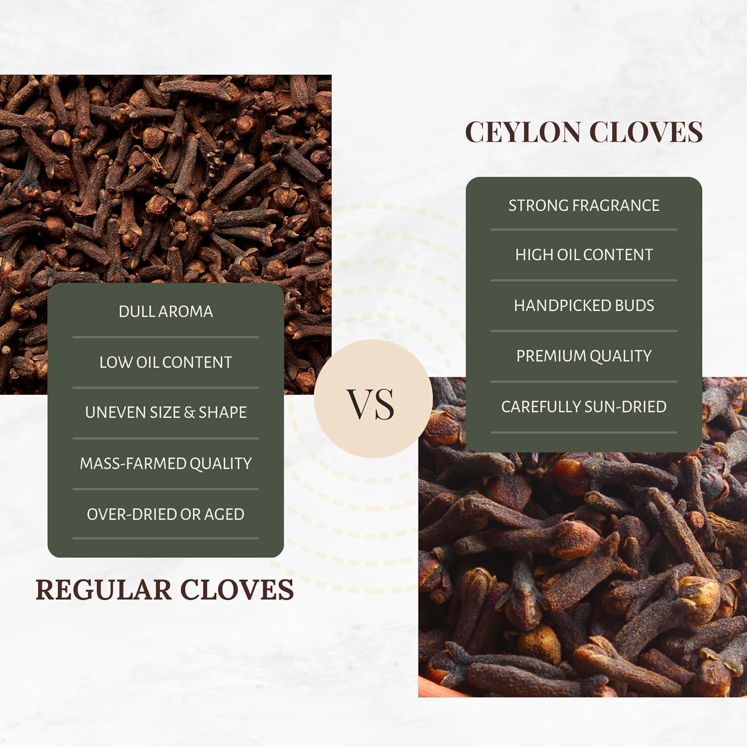Australian Certified Organic Ceylon Whole Cloves - Aromatic & Fresh