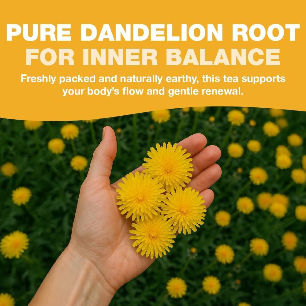 , Dandelion Root & Leaf Tea Bags (100 Herbal Tea Bags) Caffeine - Free Herbal Blend | Eco - Conscious Teabags | Direct from Source - ozganics