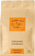 Certified Organic Espresso Whole Bean, 250 G
