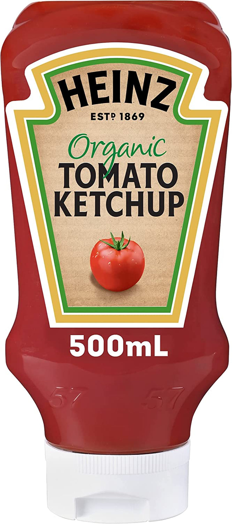 Organic Tomato Ketchup Tomato Sauce No Preservatives or Sweeteners Dipping Condiment 500Ml