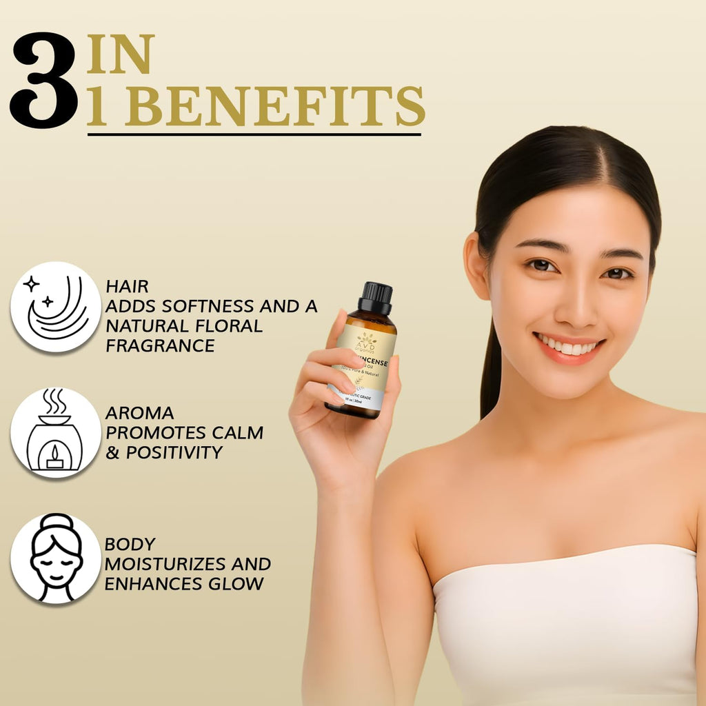 Frankincense Essential Oil 30Ml | 100% Pure & Natural Steam-Distilled Boswellia Oil | for Diffuser, Candle Making, Soap & Home Fragrance | 1 Fl. Oz