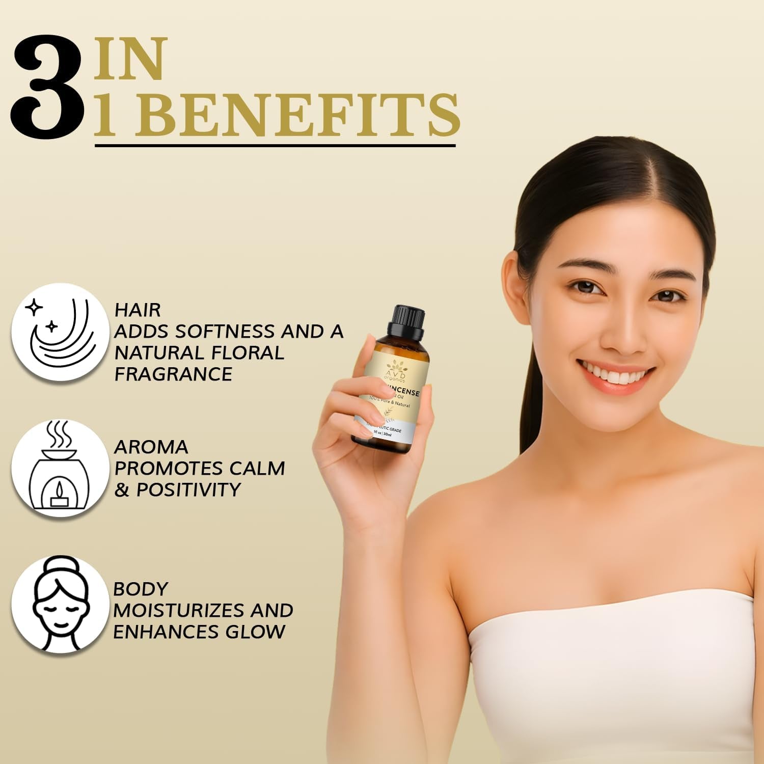 Frankincense Essential Oil 30Ml | 100% Pure & Natural Steam-Distilled Boswellia Oil | for Diffuser, Candle Making, Soap & Home Fragrance | 1 Fl. Oz